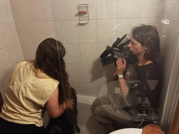 Despite The Scars Behind The Scenes Filming Bathroom Dog