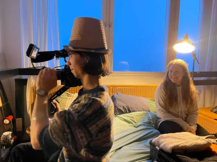Despite The Scars Behind The Scenes Filming Funny Hat